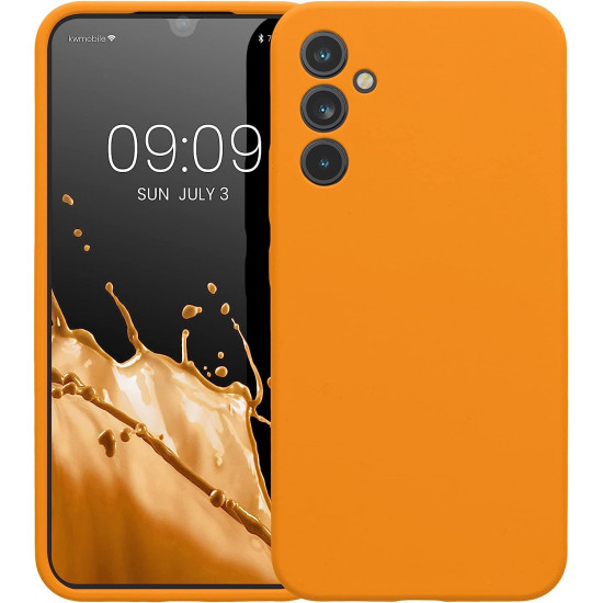 KW Samsung Galaxy A34 5G Θήκη Σιλικόνης Rubber TPU - Fruity Orange - 60807.150
