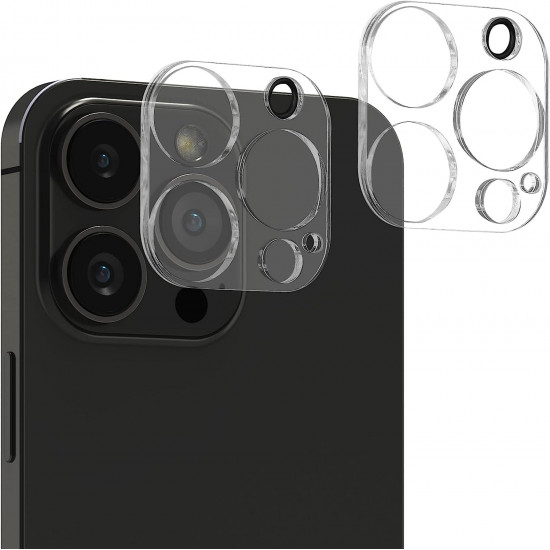 KW iPhone 14 Pro / iPhone 14 Pro Max Real Glass Αντιχαρακτικό Γυαλί για την Κάμερα - 2 Τεμάχια - Διάφανα - 61275.1