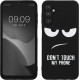 KW Samsung Galaxy A14 5G Θήκη Σιλικόνης Design Don't Touch My Phone - Black / White - 61244.01