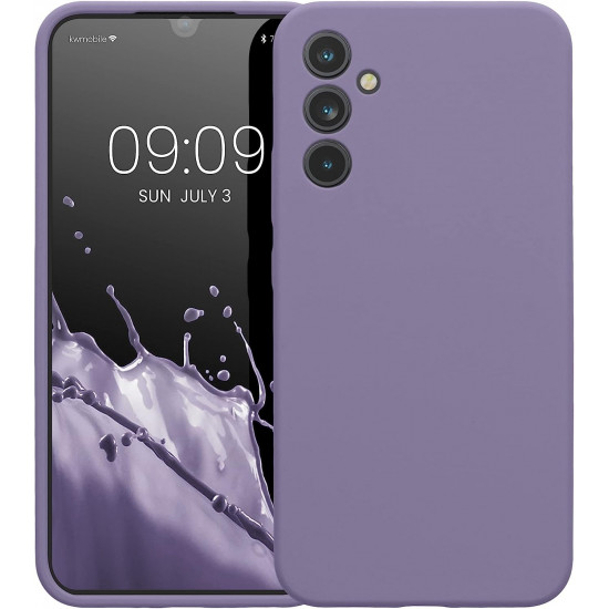 KW Samsung Galaxy A34 5G Θήκη Σιλικόνης Rubber TPU - Violet Purple - 60807.222