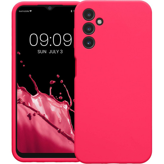 KW Samsung Galaxy A14 5G Θήκη Σιλικόνης Rubber TPU - Neon Pink - 60808.77