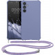 KW Samsung Galaxy A34 5G Θήκη Σιλικόνης TPU με Λουράκι - Lavender - 60820.108