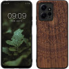 KW Xiaomi Redmi Note 12 4G Θήκη από Φυσικό Ξύλο - Design Indian Sun - Dark Brown - 61179.03