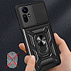 Tech-Protect Xiaomi Redmi Note 12S Camshield Pro Σκληρή Θήκη με Πλαίσιο Σιλικόνης και Δαχτυλίδι Συγκράτησης - Black