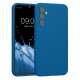 KW Samsung Galaxy A34 5G Θήκη Σιλικόνης Rubber TPU - Blue Reef - 60807.228