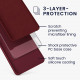 KW Xiaomi Poco X5 Pro 5G Θήκη Σιλικόνης Rubberized TPU - Bordeaux Purple - 60898.187