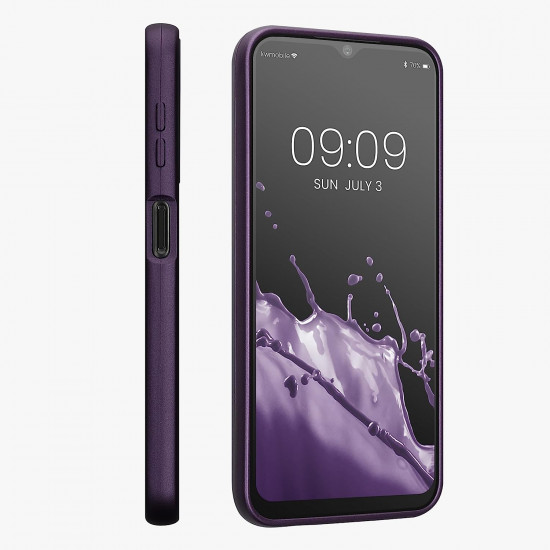 KW Samsung Galaxy A14 5G Θήκη Σιλικόνης TPU - Metallic Blackberry - 61163.115