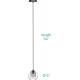 Navaris Mini Globe Κρεμαστό Φωτιστικό Οροφής - Metallic Copper - 57071.27.01