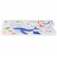 Navaris Παιδικό Αντιολισθητικό Χαλάκι Μπάνιου από PVC - Design Ocean - White / Multicolour - 60863.01
