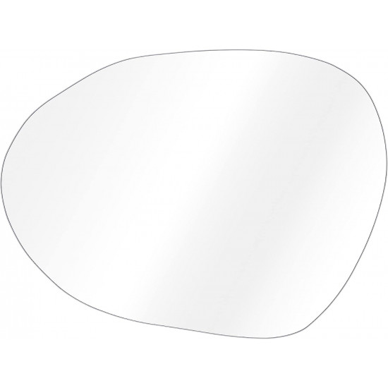 Navaris Καθρέπτης Τοίχου με Ακανόνιστο Σχήμα Χωρίς Πλαίσιο - 75 x 55 cm - Silver - 54705.04