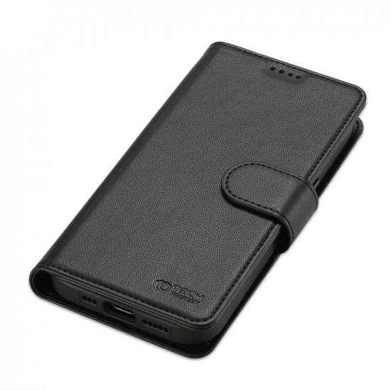 Tech-Protect iPhone 12 / iPhone 12 Pro Θήκη Πορτοφόλι Stand από Δερματίνη με Αποσπώμενη θήκη MagSafe - Black