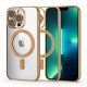 Tech-Protect iPhone 13 Pro Magshine Θήκη Σιλικόνης TPU με Magsafe - Διάφανη / Gold