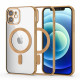 Tech-Protect iPhone 12 Magshine Θήκη Σιλικόνης TPU με Magsafe - Διάφανη / Gold