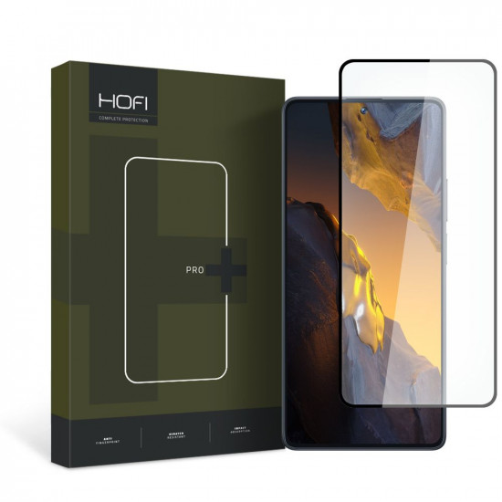 Hofi Xiaomi Poco F5 Glass Pro+ 0.3mm 2.5D 9H Full Screen Tempered Glass Αντιχαρακτικό Γυαλί Οθόνης - Black