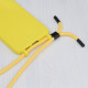 Techsuit Xiaomi Redmi 12C Crossbody Lanyard Θήκη Σιλικόνης TPU με Λουράκι - Yellow