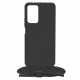 Techsuit Xiaomi Redmi Note 11 Pro+ 5G Crossbody Lanyard Θήκη Σιλικόνης TPU με Λουράκι - Black