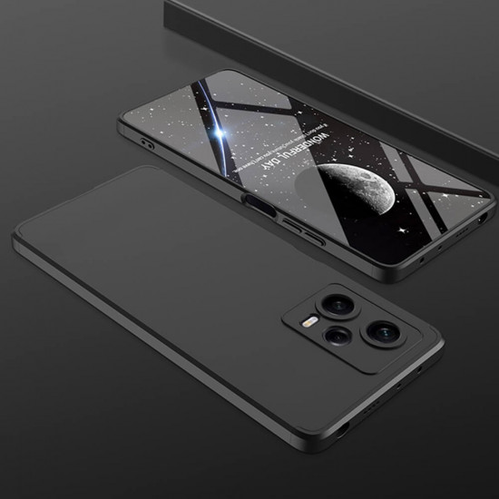 GKK Xiaomi Redmi Note 12 Pro+ Θήκη 360 Full Body με Προστασία Οθόνης - Black