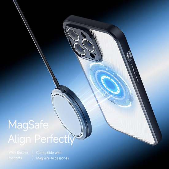 Dux Ducis iPhone 14 Pro Max Aimo MagSafe Σκληρή Θήκη με Πλαίσιο Σιλικόνης και MagSafe - Black