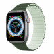Dux Ducis Λουράκι Apple Watch 2 / 3 / 4 / 5 / 6 / 7 / 8 / 9 / SE / ULTRA / ULTRA 2 - 42 / 44 / 45 / 49 mm Magnetic Strap LD Version Μαγνητικό Σιλικόνης - Green