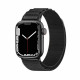 Techsuit Λουράκι Apple Watch 2 / 3 / 4 / 5 / 6 / 7 / 8 / 9 / SE / ULTRA / ULTRA 2 - 42 / 44 / 45 / 49 mm Watchband W037 Nylon - Black