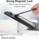 ESR HaloLock MagSafe Μαγνητική Θήκη για Κάρτες και Stand Κινητού από Συνθετικό Δέρμα - Carbon Fiber