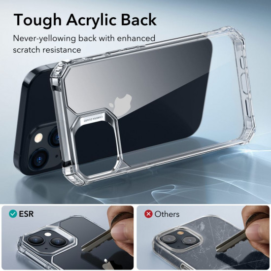 ESR iPhone 15 Air Armor Σκληρή Θήκη με Πλαίσιο Σιλικόνης - Διάφανη