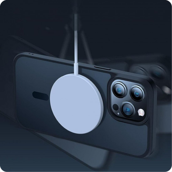 Tech-Protect iPhone 15 MagMat Σκληρή Θήκη με Πλαίσιο Σιλικόνης και MagSafe - Black / Διάφανη