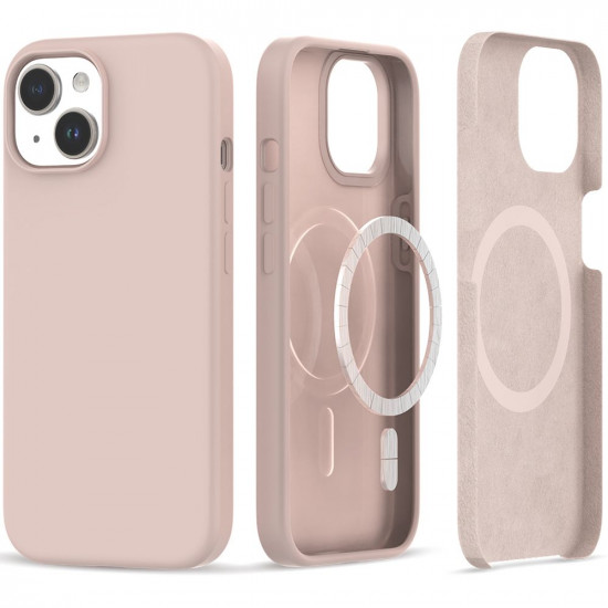 Tech-Protect iPhone 15 Plus Silicone Magsafe Θήκη Σιλικόνης TPU - Candy Pink