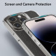 ESR iPhone 15 Pro Max Ice Shield Θήκη με Πλαίσιο Σιλικόνης και Όψη Γυαλιού Tempered Glass - Διάφανη