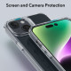 ESR iPhone 15 Plus Ice Shield Θήκη με Πλαίσιο Σιλικόνης και Όψη Γυαλιού Tempered Glass - Διάφανη