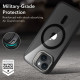 ESR iPhone 15 Plus Classic Kickstand Halolock MagSafe Σκληρή Θήκη με Πλαίσιο Σιλικόνης και Stand - Διάφανη / Black