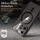 ESR iPhone 15 Pro Classic Kickstand Halolock MagSafe Σκληρή Θήκη με Πλαίσιο Σιλικόνης και Stand - Διάφανη / Black
