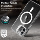 ESR iPhone 15 Pro Max Classic Kickstand Halolock MagSafe Σκληρή Θήκη με Πλαίσιο Σιλικόνης και Stand - Διάφανη