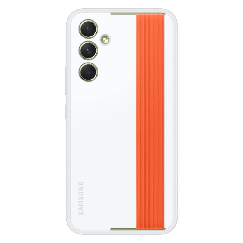 Samsung Haze Grip Samsung Galaxy A54 5G Θήκη Σιλικόνης με Αποσπώμενο Ιμάντα - White - EF-XA546CWEGWW
