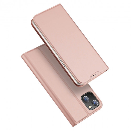 Dux Ducis iPhone 15 Plus Flip Stand Case Θήκη Βιβλίο - Pink
