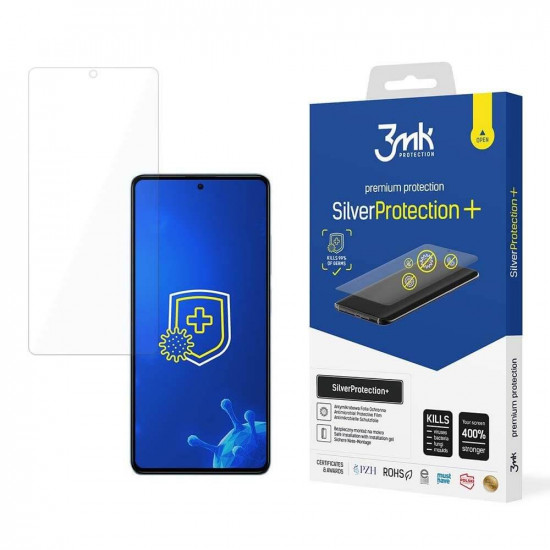 3MK Xiaomi Redmi Note 12 Silver Protection+ Wet-mounted Antimicrobial Film 0,21mm Προστατευτικό Φιλμ Οθόνης - Διάφανο
