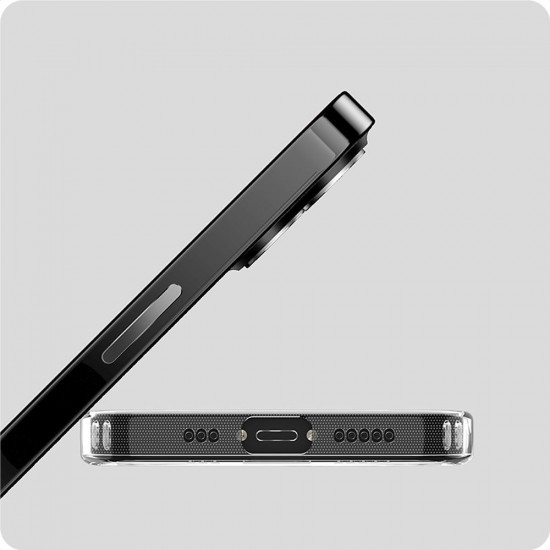 Tech-Protect iPhone 15 Pro Flexair Hybrid Σκληρή Θήκη με Πλαίσιο Σιλικόνης - Διάφανη