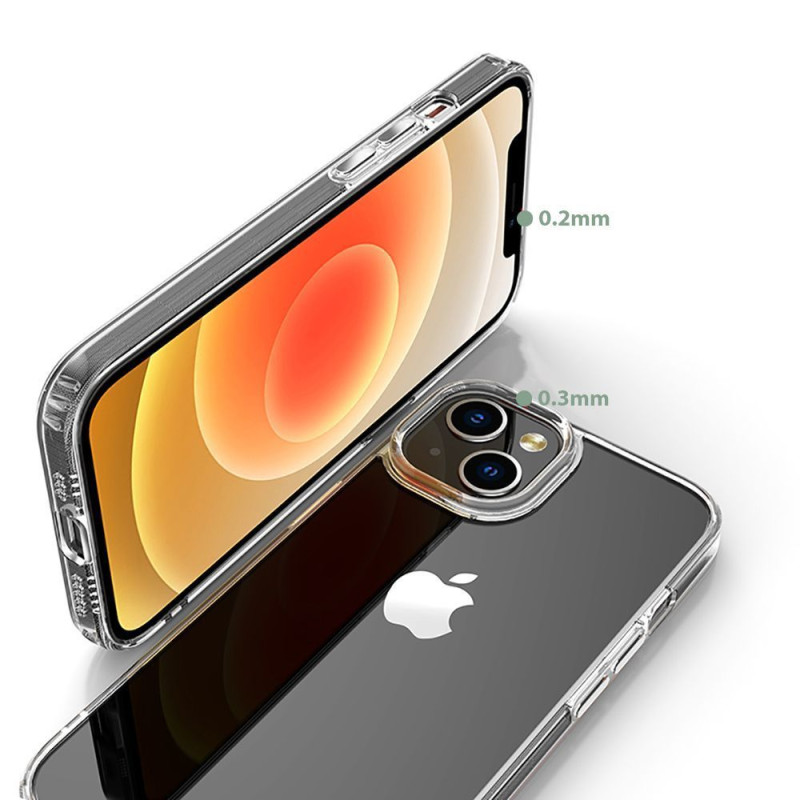 Tech-Protect iPhone 15 Flexair Hybrid Σκληρή Θήκη με Πλαίσιο Σιλικόνης - Διάφανη Tech-Protect iPhone 15 Flexair Hybrid Σκληρή Θήκη με Πλαίσιο Σιλικόνης - Διάφανη