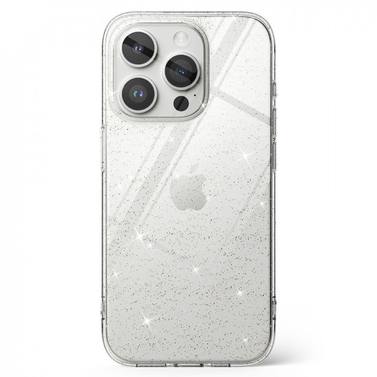 Ringke iPhone 15 Pro Air Ultra Thin TPU Case Λεπτή Θήκη Σιλικόνης - Glitter - Διάφανη