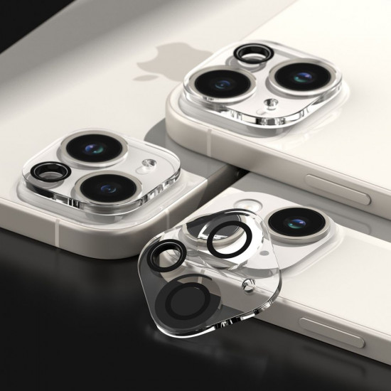Ringke iPhone 15 / iPhone 15 Plus Camera Protector Αντιχαρακτικό Γυαλί για την Κάμερα - 2 Τεμάχια - Διάφανο