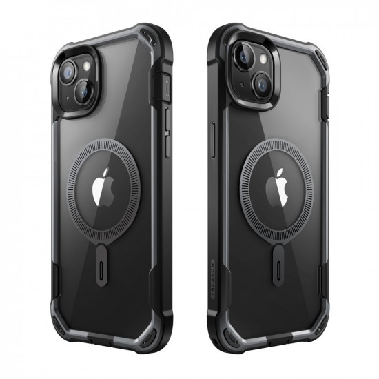 i-Blason iPhone 15 Pro Ares Mag MagSafe Σκληρή Θήκη με Πλαίσιο Σιλικόνης και Προστασία Οθόνης - Black