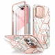 i-Blason iPhone 15 Pro Cosmo Mag Σκληρή Θήκη με Προστασία Οθόνης / Κάμερας και Magsafe - Marble