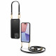 Spigen Cyrill iPhone 15 Pro Max Classic Charm Mag Σκληρή Θήκη MagSafe με Πλαίσιο Σιλικόνης και Λουράκι - Black