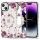 Tech-Protect iPhone 15 MagMood Σκληρή Θήκη με Πλαίσιο Σιλικόνης και MagSafe - Rose Floral