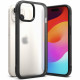 Ringke iPhone 15 Fusion Bold Σκληρή Θήκη με Πλαίσιο Σιλικόνης - Matte Black / Ημιδιάφανη