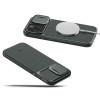 Spigen iPhone 15 Pro Optik Armor Mag Θήκη Σιλικόνης με Κάλυμμα για την Κάμερα και MagSafe - Abyss Green