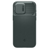 Spigen iPhone 15 Pro Optik Armor Mag Θήκη Σιλικόνης με Κάλυμμα για την Κάμερα και MagSafe - Abyss Green