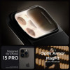 Spigen iPhone 15 Pro Optik Armor Mag Θήκη Σιλικόνης με Κάλυμμα για την Κάμερα και MagSafe - Black