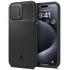 Spigen iPhone 15 Pro Optik Armor Mag Θήκη Σιλικόνης με Κάλυμμα για την Κάμερα και MagSafe - Black