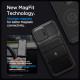Spigen iPhone 15 Pro Optik Armor Mag Θήκη Σιλικόνης με Κάλυμμα για την Κάμερα και MagSafe - Black